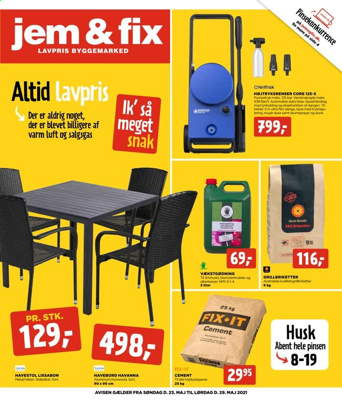 Jem & Fix tilbudsavis  - 23.05.2021 - 29.05.2021. Side 1.