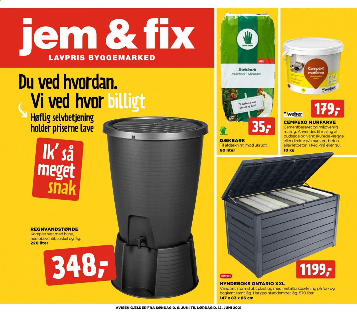 Jem & Fix tilbudsavis  - 06.06.2021 - 12.06.2021. Side 1.