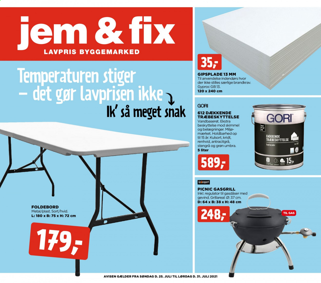 Jem & Fix tilbudsavis  - 25.07.2021 - 31.07.2021. Side 1.