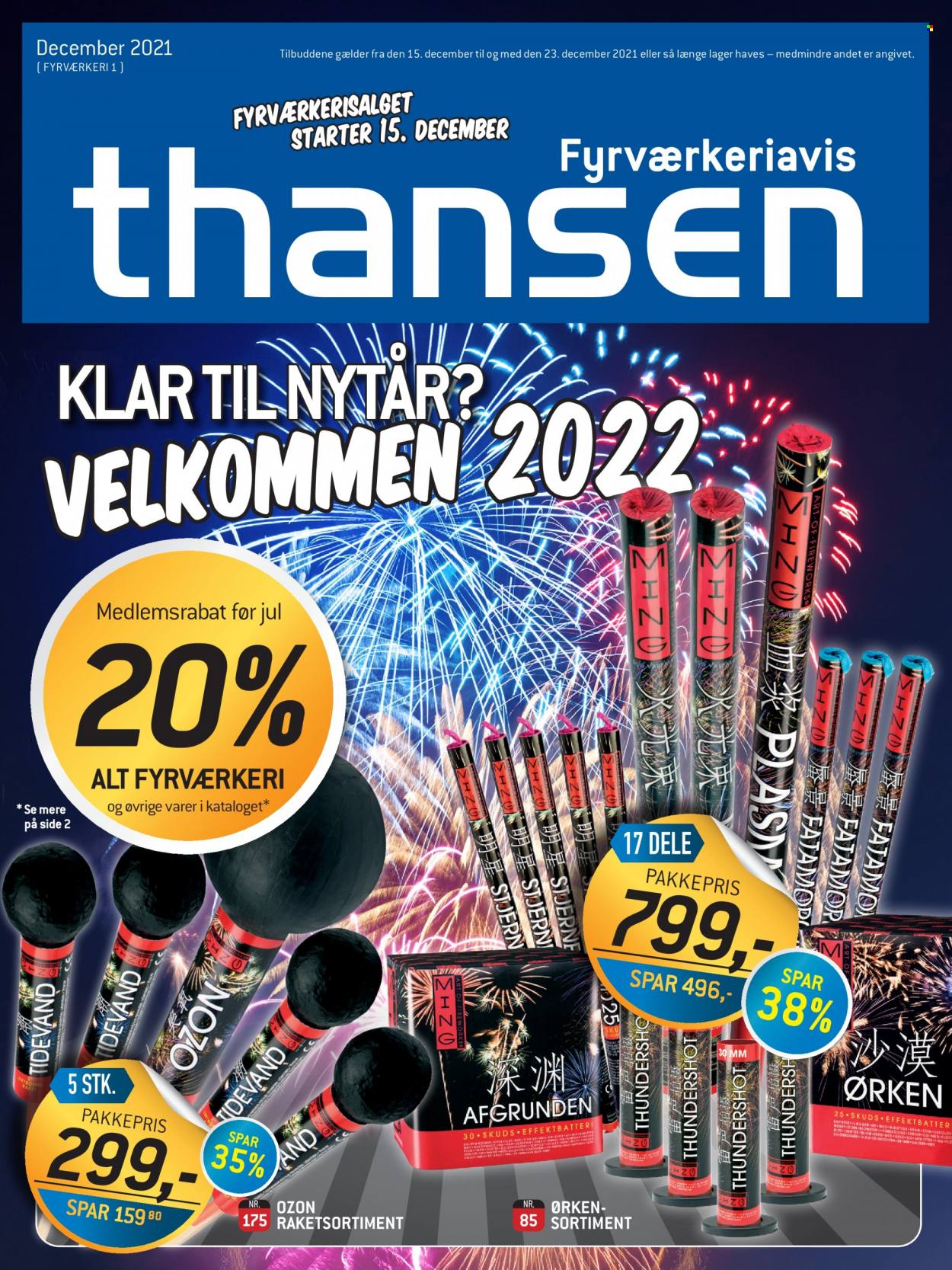 Thansen tilbudsavis  - 15.12.2021 - 23.12.2021. Side 1.