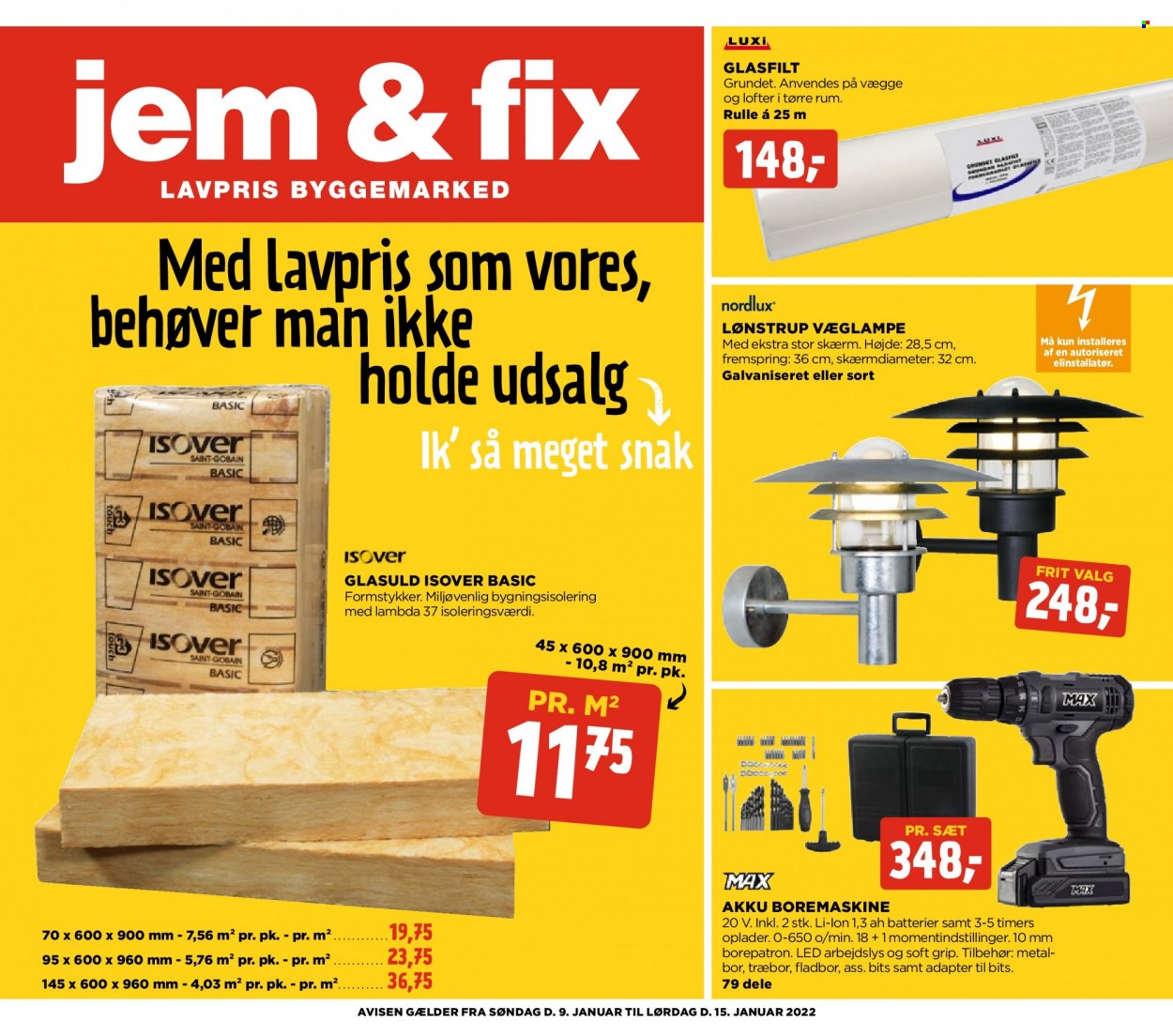 Jem & Fix tilbudsavis  - 09.01.2022 - 15.01.2022. Side 1.