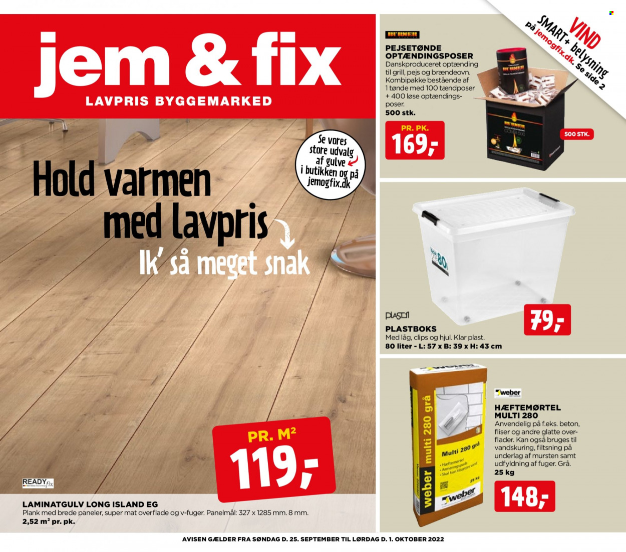 Jem & Fix tilbudsavis  - 25.09.2022 - 01.10.2022. Side 1.