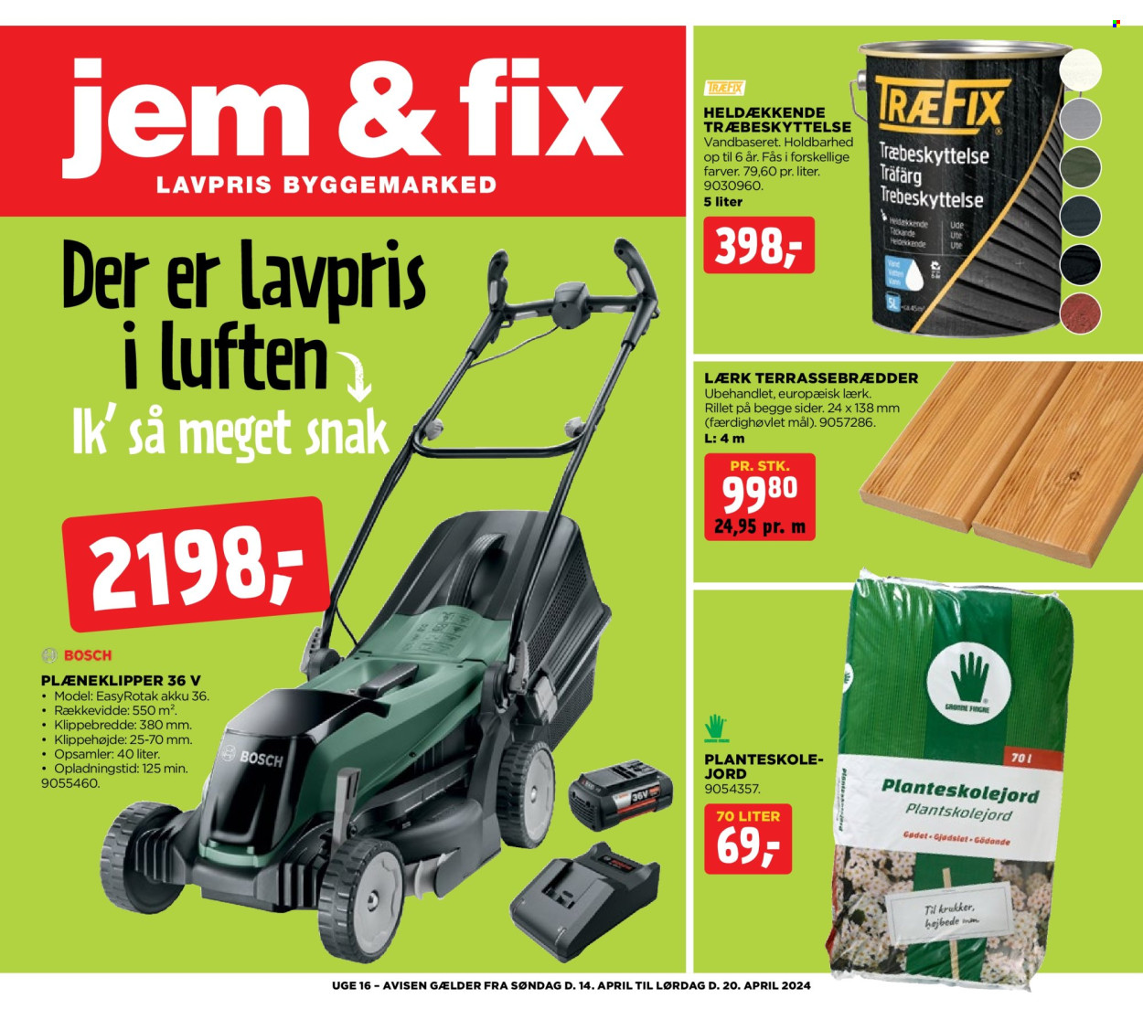 Jem & Fix tilbudsavis  - 14.04.2024 - 20.04.2024. Side 1.