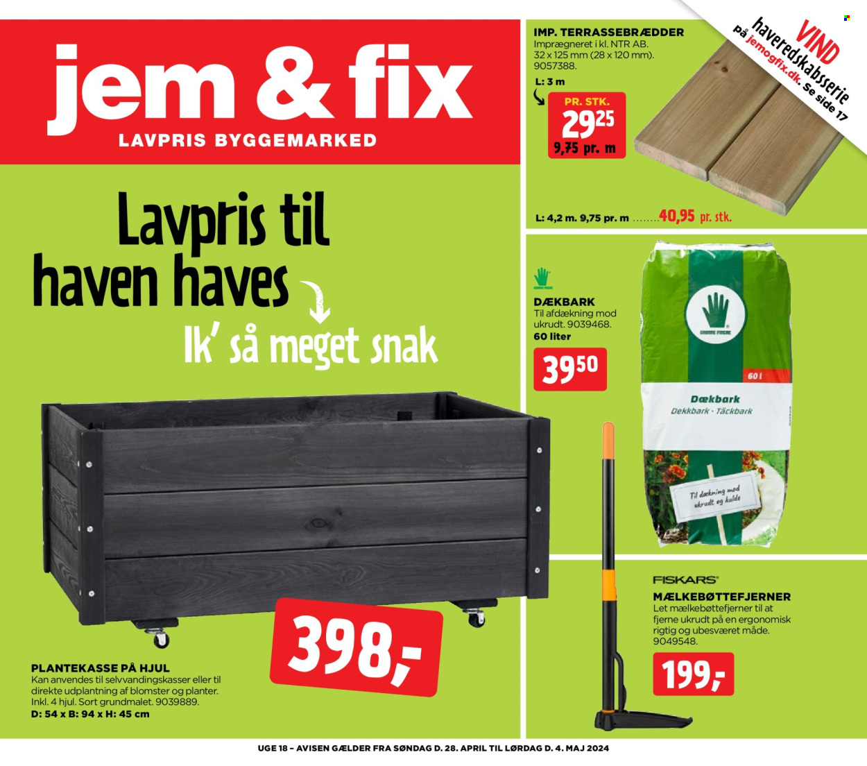 Jem & Fix tilbudsavis  - 28.04.2024 - 04.05.2024. Side 1.
