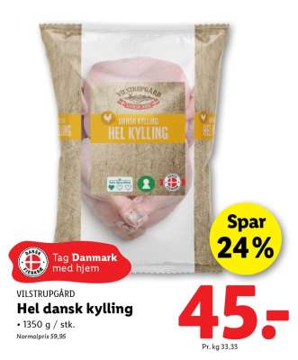 Vilstrupgård Hel dansk kylling