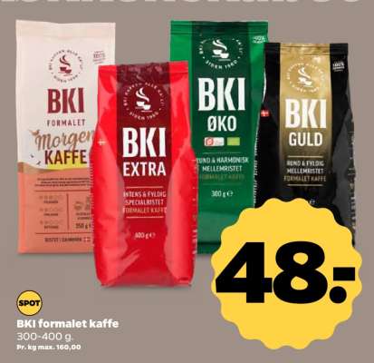 BKI formalet kaffe