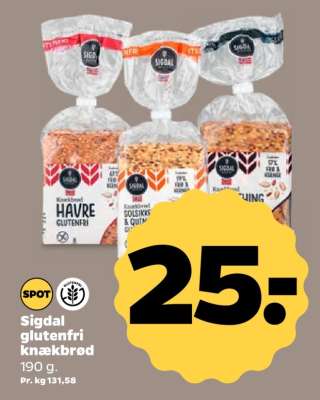 Sigdal glutenfri knækbrød