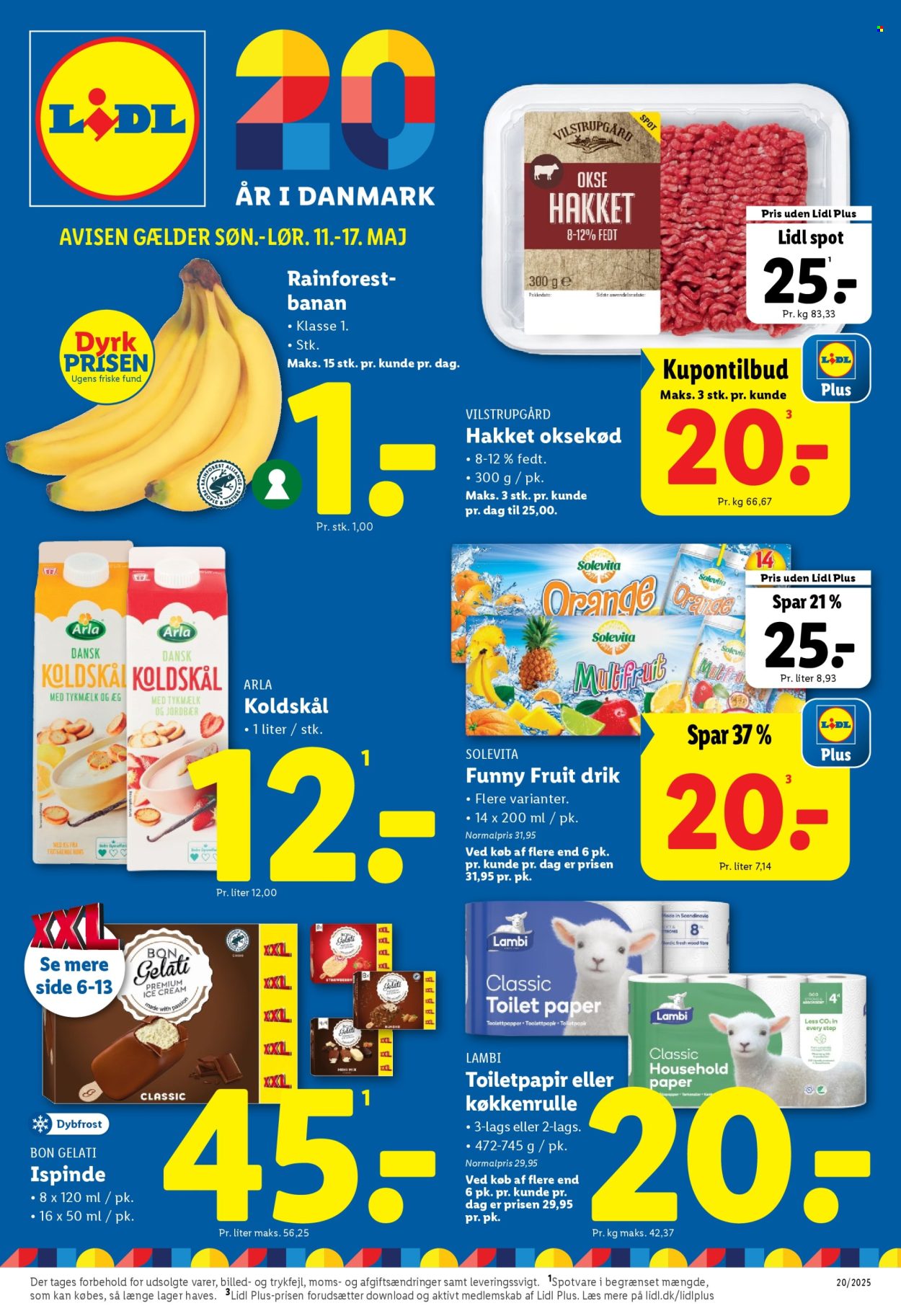 Lidl tilbudsavis  - 11.05.2025 - 17.05.2025. Side 1.