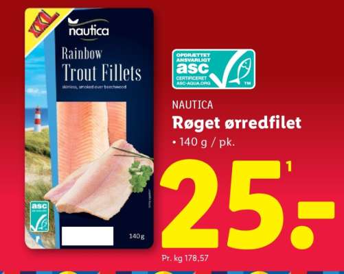 Nautica Røget ørredfilet