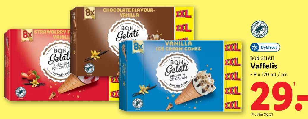 BON GELATI Vaffelis