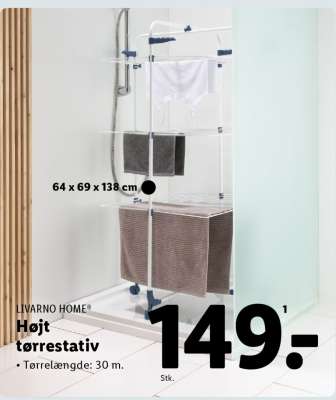 LIVARNO HOME Højt tørrestativ