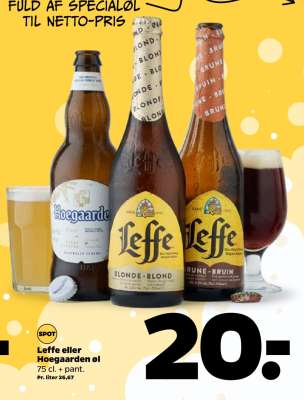 Leffe eller Hoegaarden øl