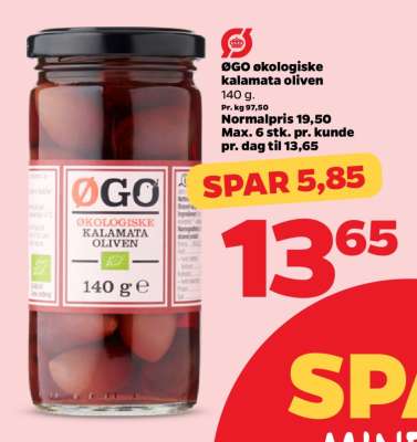 ØGO økologiske kalamata oliven