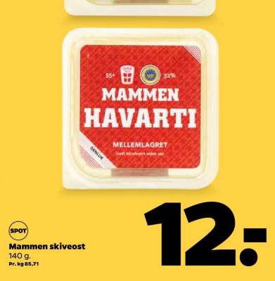 Mammen skiveost