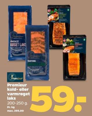 Premieur kold- eller varmrøget laks