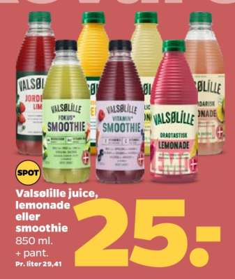 Valsøille juice, lemonade eller smoothie