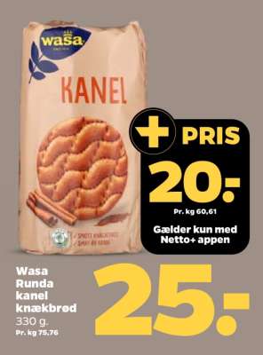Wasa Runda kanel knækbrød