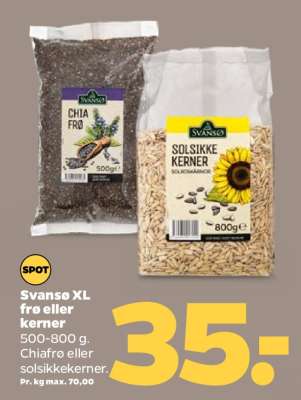 Svansø XL frø eller kerner