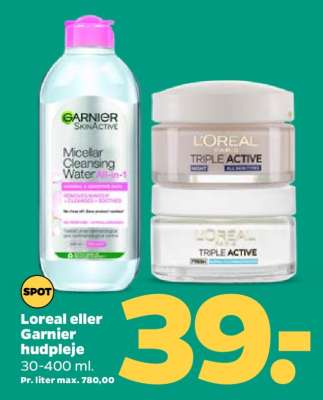 Loreal eller Garnier hudpleje