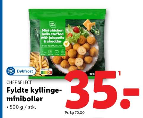 CHEF SELECT Fyldte kyllinge-miniboller