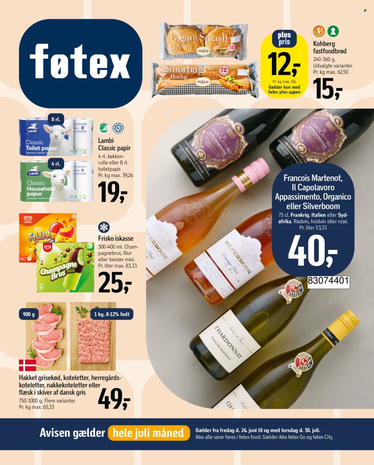 føtex tilbudsavis  - 26.06.2026 - 30.07.2026. Side 1. Side 1
