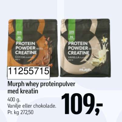 Murph whey proteinpulver med kreatin