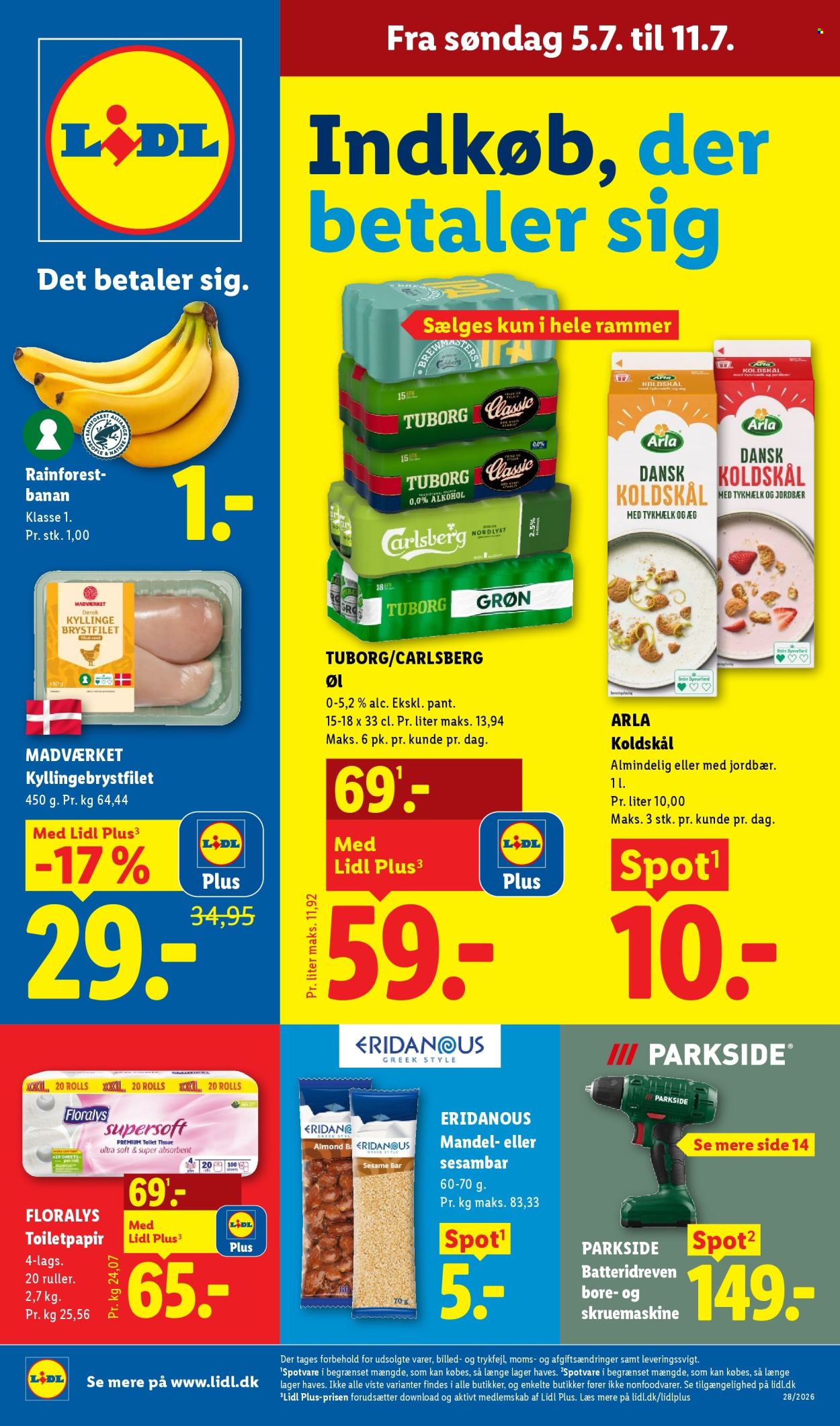 Lidl tilbudsavis  - 05.07.2026 - 11.07.2026. Side 1. Side 1