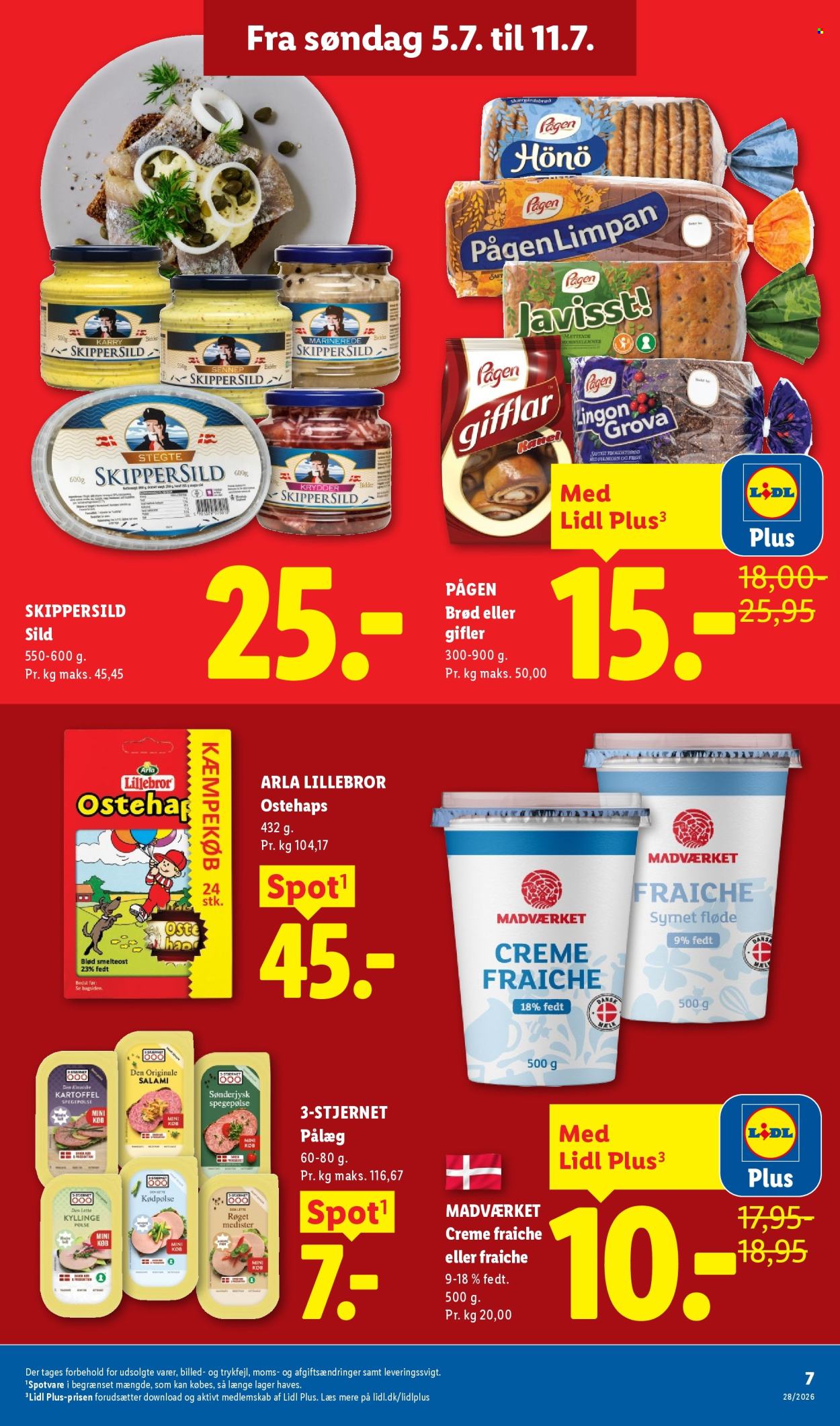 Lidl tilbudsavis  - 05.07.2026 - 11.07.2026. Side 7. Side 7