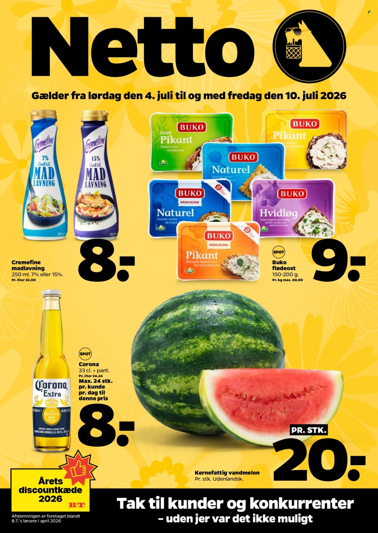 Netto tilbudsavis  - 04.07.2026 - 10.07.2026. Side 1. Side 1