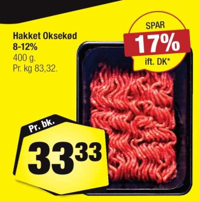 HAKKET OKSEKØD