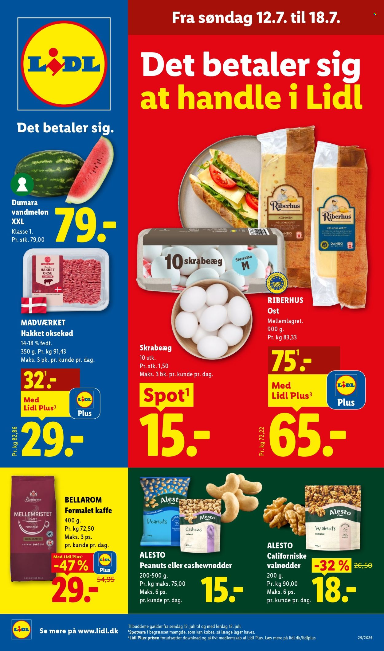 Lidl tilbudsavis  - 12.07.2026 - 18.07.2026. Side 1. Side 1