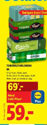 TUBORG/CARLSBERG ØL