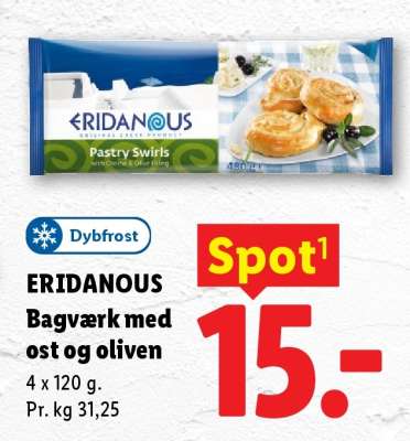 ERIDANOUS Bagværk med ost og oliven