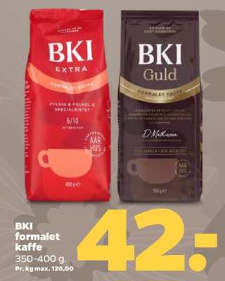 BKI formalet kaffe