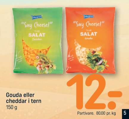 Gouda eller cheddar i tern