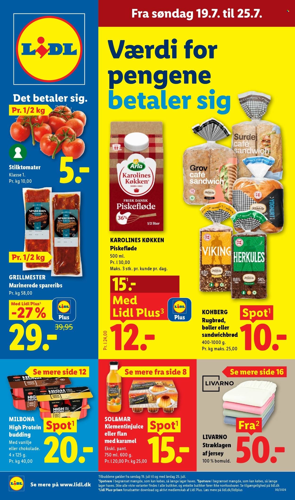 Lidl tilbudsavis  - 19.07.2026 - 25.07.2026. Side 1. Side 1