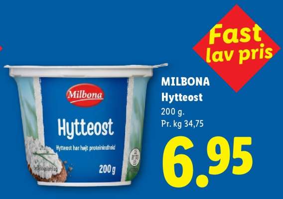 MILBONA Hytteost