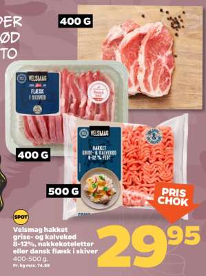Velsmag hakket grise- og kalvekød