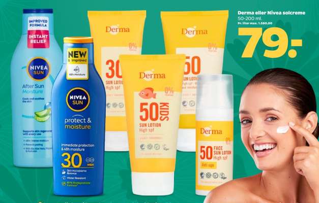 Derma eller Nivea solcreme