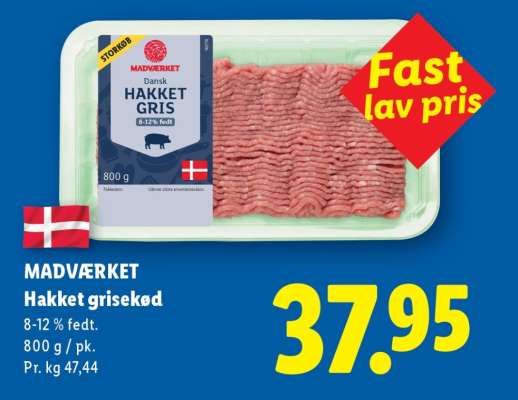 MADVÆRKET Hakket grisekød