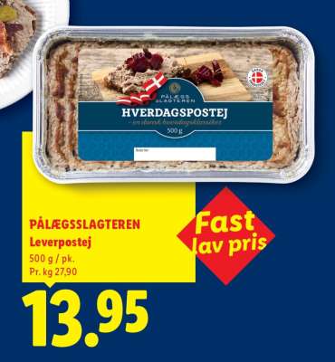 PÅLÆGSSLAGTEREN Leverpostej
