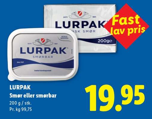 Lurpak smør eller smørbar