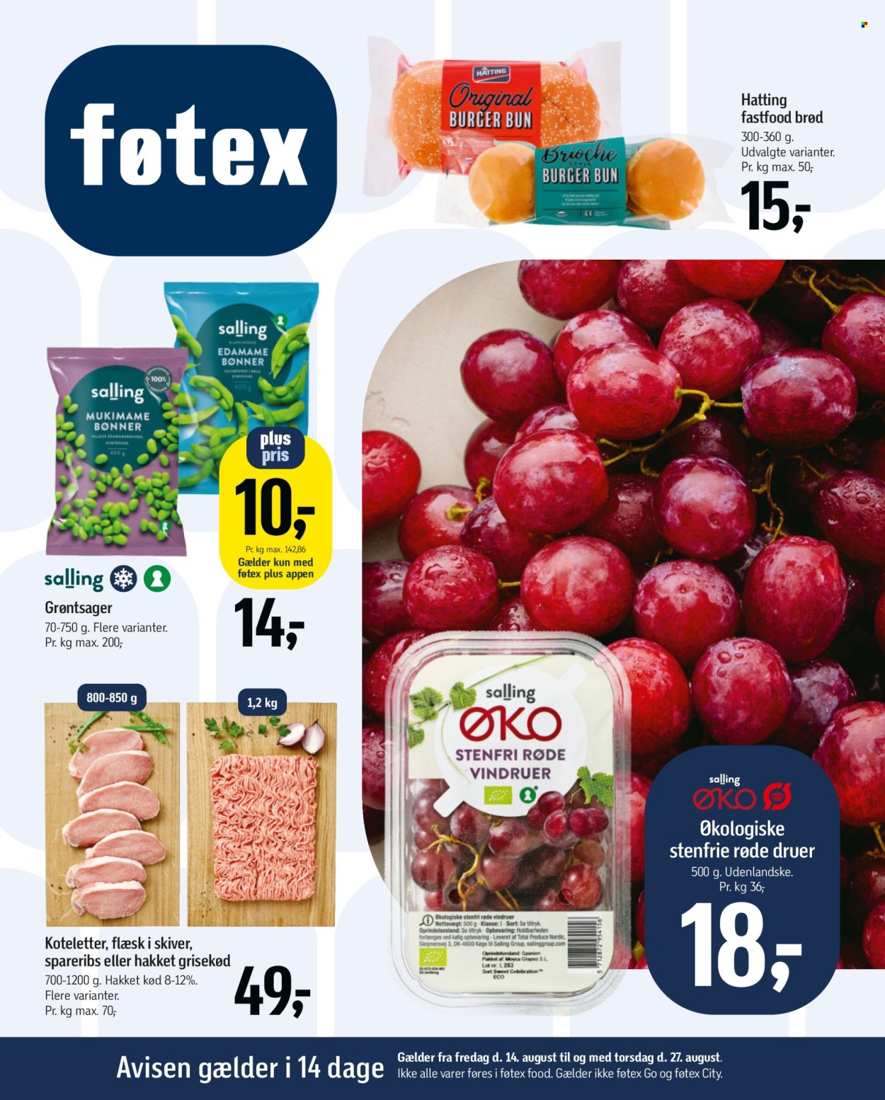 føtex tilbudsavis  - 14.08.2026 - 27.08.2026. Side 1. Side 1