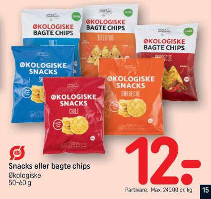 Snacks eller bagte chips