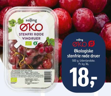salling ØKO STENFRI RØDE VINDRUER