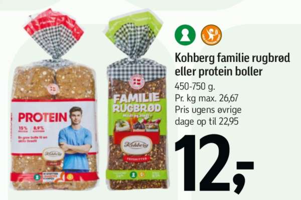 Kohberg familie rugbrød eller protein boller
