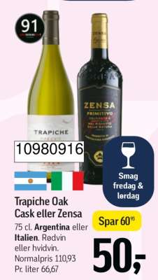 Trapiche Oak Cask eller Zensa
