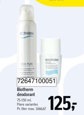 Biotherm deodorant