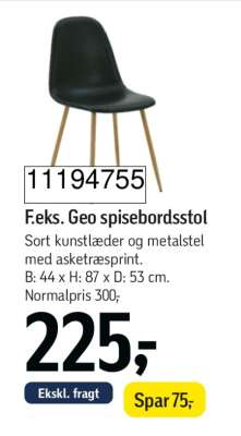 F.eks. Geo spisebordsstol