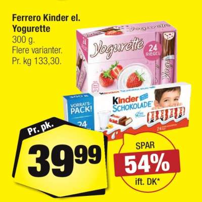Ferrero Kinder el. Yogurette